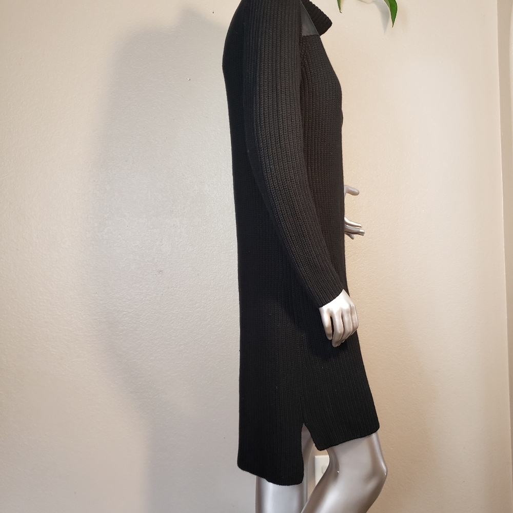 ANN TAYLOR Black Sweater Turtleneck Dress Med or Large PLEASE CHECK PICTURES - Picture 9 of 16